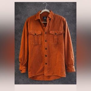 Glide Gear Shirt Jacket Men’s Medium Rust Brown Button Up Workwear